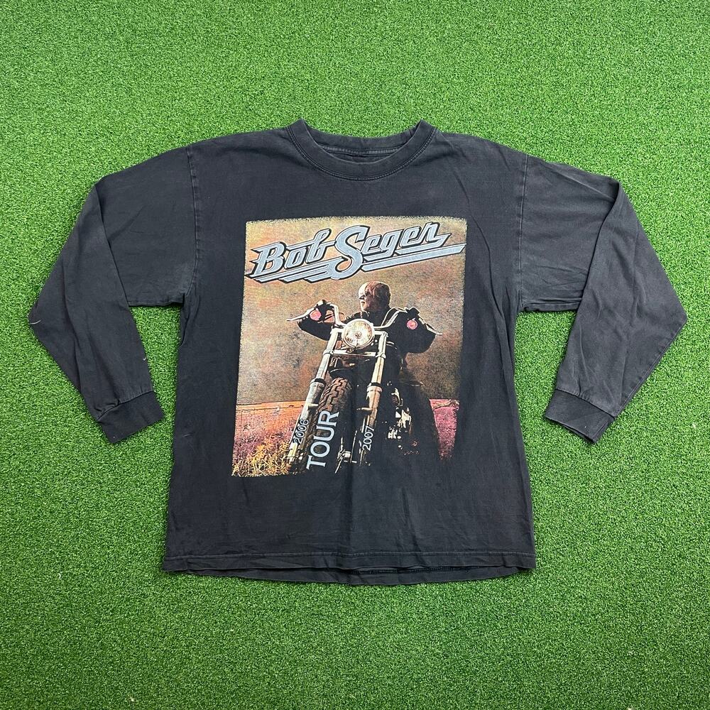 Bob Seger & The Silver Bullet Band North American Tour Long Sleeve T-Shirt Sz L